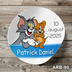 Etichete autocolante rotunde - Tom si Jerry - ARB-90