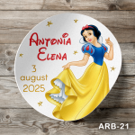 Etichete autocolante rotunde - Alba ca Zapada - ARB-21