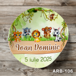 Etichete autocolante rotunde - Jungla - ARB-106