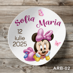 Etichete autocolante rotunde - Minnie Mouse - ARB-02