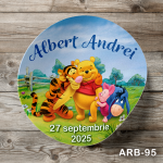 Etichete autocolante rotunde - Winnie the Pooh - ARB-95