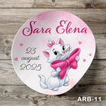 Etichete autocolante rotunde - Pisicuta Marie - ARB-11