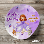 Etichete autocolante rotunde - Printesa Sofia - ARB-18