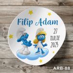 Etichete autocolante rotunde - Strumfi - ARB-88