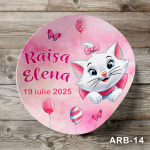 Etichete autocolante rotunde - Pisicuta Marie - ARB-14