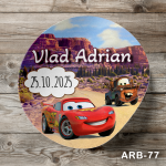 Etichete autocolante rotunde - Cars - ARB-77