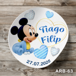 Etichete autocolante rotunde - Mickey Mouse - ARB-63