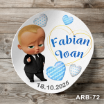 Etichete autocolante rotunde - Baby Boss - ARB-72