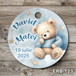 Etichete marturii botez rotunde - Ursulet - ERB-123