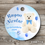 Etichete marturii botez rotunde - Ursulet - ERB-116