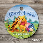 Etichete marturii botez rotunde - Winnie the Pooh - ERB-95