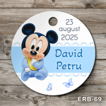 Etichete marturii botez rotunde - Mickey Mouse - ERB-69