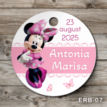Etichete marturii botez rotunde - Minnie Mouse - ERB-07