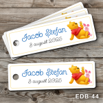 Etichete personalizate botez dreptunghiulare - Winnie the Pooh - EDB-44