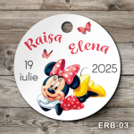 Etichete marturii botez rotunde - Minnie Mouse - ERB-03
