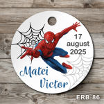 Etichete marturii botez rotunde - Spiderman - ERB-86