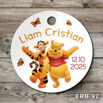 Etichete marturii botez rotunde - Winnie the Pooh - ERB-92