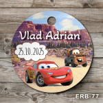 Etichete marturii botez rotunde - Cars - ERB-77