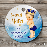 Etichete marturii botez rotunde - Micul Print - ERB-80