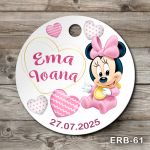 Etichete marturii botez rotunde - Minnie Mouse - ERB-61
