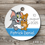 Etichete marturii botez rotunde - Tom si Jerry - ERB-90