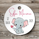 Etichete marturii botez rotunde - Elefant - ERB-44