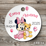 Etichete marturii botez rotunde - Minnie Mouse - ERB-04