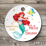 Etichete marturii botez rotunde - Ariel, Mica Sirena - ERB-22
