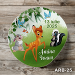 Etichete autocolante rotunde - Bambi - ARB-25