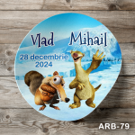 Etichete autocolante rotunde - Ice Age - ARB-79