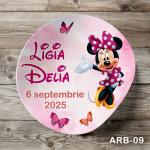Etichete autocolante rotunde - Minnie Mouse - ARB-09